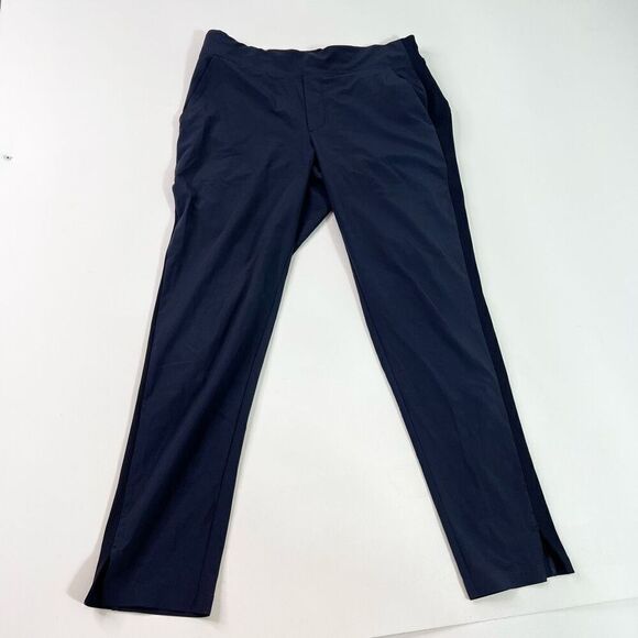 Athleta pants Women's 6 Blue Mid-Rise Pull-On straight leg pockets - Picture 1 of 12
